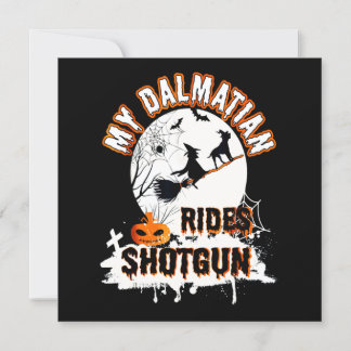 Dalmatiner cadeau | Mijn Dalmatiner rijdt shotgun Kaart