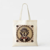 Dalmatiner met bril Tote Tas (Achterkant)