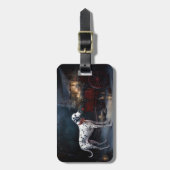 Dalmatiner Sneeuw Slede Kerst Decoratie Bagagelabel (Voorkant verticaal)