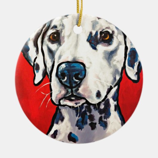 dalmation 02 keramisch ornament (Voorkant)