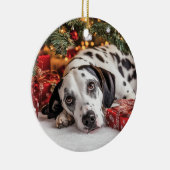 Dalmation Christmas Keramisch Ornament (Rechts)