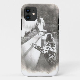 Dalmation dog Dolly met paard iPhone 11 Hoesje