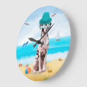 Dalmation Dog op Beach Grote Klok (Hoek)