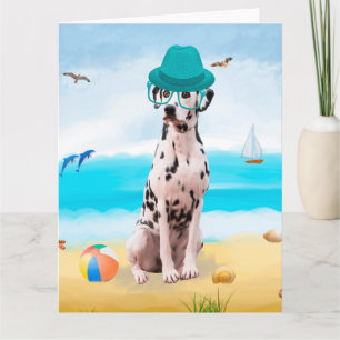 Dalmation Dog op Beach Kaart