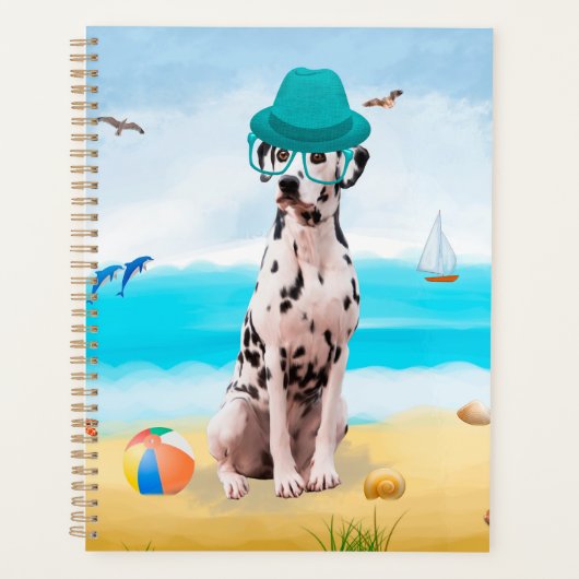 Dalmation Dog op Beach Planner (Voorkant)