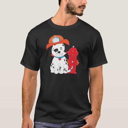 Dalmation Fire Dog T-shirt (Voorkant)