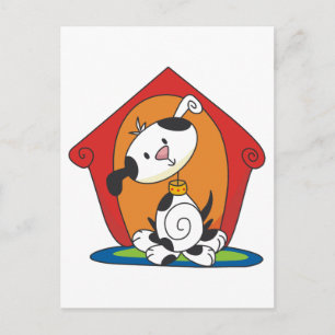 Dalmation in Dog House T-shirts en Gifts Briefkaart