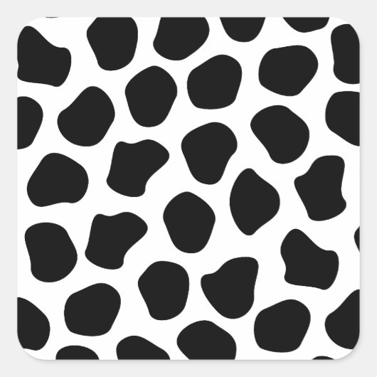 Dalmation Print Vierkante Sticker (Voorkant)