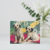 Dalmation Puppies Briefkaart (Staand voorkant)