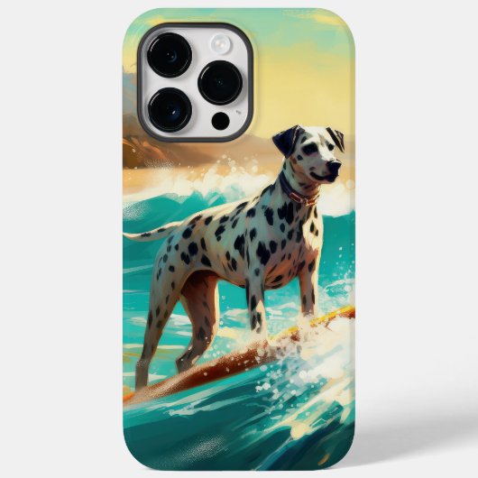 Dalmation strand surfschildering  Case-Mate iPhone case (Achterkant)