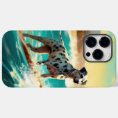 Dalmation strand surfschildering  Case-Mate iPhone case (Achterkant (horizontaal))