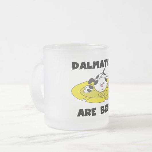Dalmations is Beste T-shirts en Giften Matglas Koffiemok (Voorkant links)