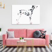 Dalmatisch 2 canvas afdruk (Insitu (Woonkamer))