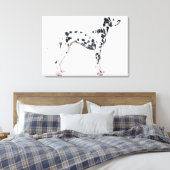 Dalmatisch 2 canvas afdruk (Insitu (Slaapkamer))
