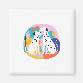 Dalmatisch magnet magneet (Voorkant)