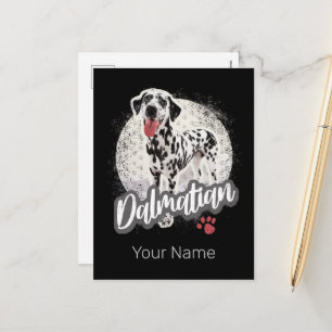 Dalmatisch met Paw Hondenliefhebbers ontwerp Feestdagenkaart