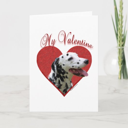 Dalmatisch Mijn Valentijn Feestdagen Kaart (Voorkant)