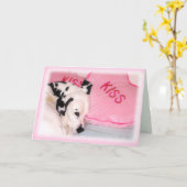 Dalmatisch Wenskaart Kaart (Gele Bloem)