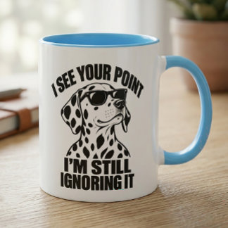 Dalmatische antisociale sarcastische puppyhond cad mok