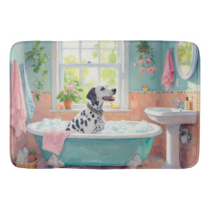 Dalmatische badkamer decoratie in stijl badmat