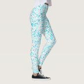 Dalmatische Blauwgroen Leggings (Rechts)