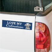 Dalmatische bumpersticker (Op Truck)