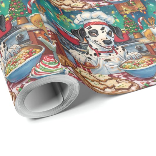 Dalmatische feestdagen bakken: feestelijke kerst cadeaupapier (Rol Hoek)