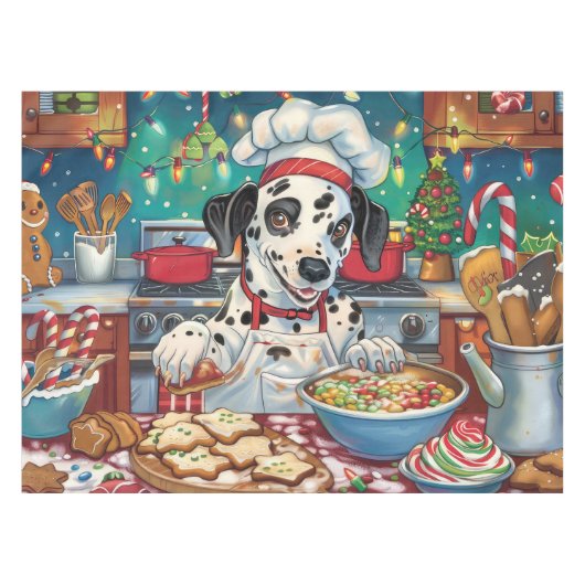 Dalmatische feestdagen bakken: feestelijke kerst tafelkleed (Voorkant (Horizontaal))