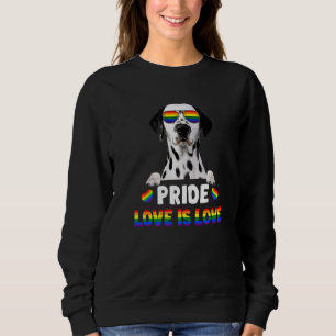 Dalmatische Gay Pride Hond LGBT Regenboog Vlag Trui