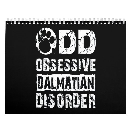 Dalmatische Gift | Oneven Obsessieve Dalmatische s Kalender (Hoes)