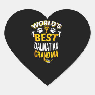 Dalmatische Gift 's Werelds beste Dalmatische om Hart Sticker