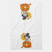 Dalmatische griezelige Halloween Theedoek (Verticaal)