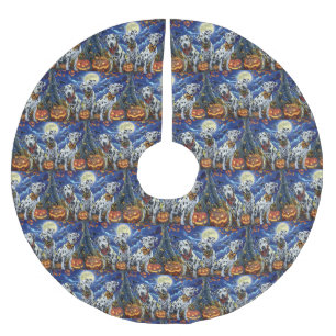 Dalmatische Halloween Spooky Kerstboom Rok