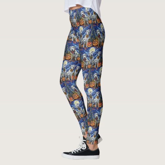 Dalmatische Halloween Spooky Leggings (Links)