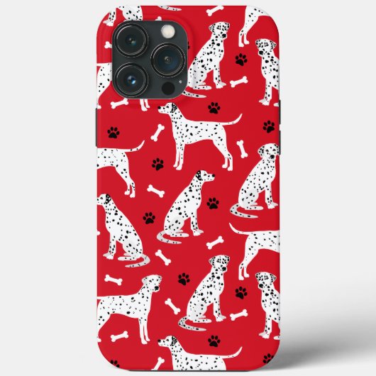 Dalmatische Hoesje en Botten iPhone Case (Achterkant)