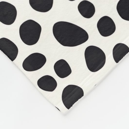 Dalmatische Hond Abstract Patroon Hot Pink Monogra Fleece Deken (Hoek)