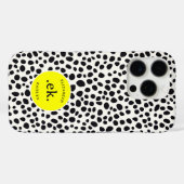 Dalmatische hond Abstract patroongeel monogram Case-Mate iPhone Case (Achterkant (horizontaal))