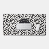 Dalmatische hond Abstract patroonmonogram Bureaumat (Keyboard & Muis)