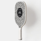 Dalmatische hond Abstract patroonmonogram Pickleball Paddle (Links)