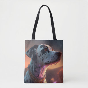Dalmatische hond dier portret schilderij huisdier draagtas