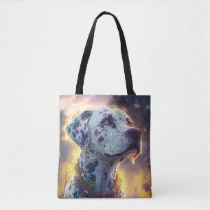 Dalmatische hond dier portret schilderij huisdier draagtas