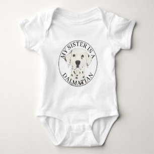 Dalmatische hond Grote zus Romper
