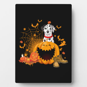 Dalmatische Hond Halloween Dalmatische Hond Hallow Fotoplaat