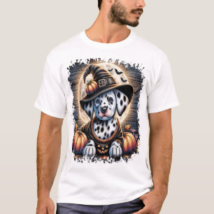 Dalmatische hond Halloween T-shirt