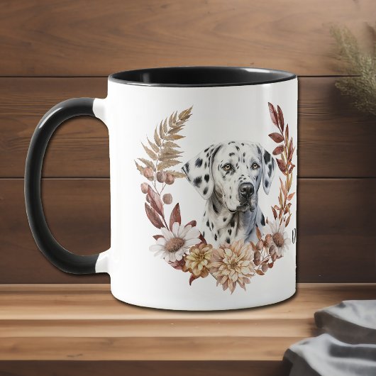 Dalmatische Hond Herfst krans Mok