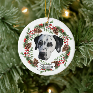 Dalmatische hond keramisch ornament