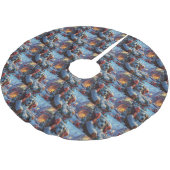 Dalmatische Hond Kerstfeest Kerstboom Rok (Gekanteld)