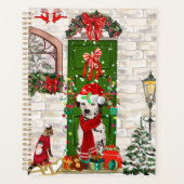 Dalmatische hond Kerstmis   Planner (Voorkant)