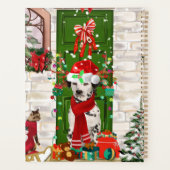 Dalmatische hond Kerstmis   Planner (Achterkant)
