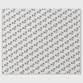 Dalmatische hond met bruine poot cadeaupapier (Vlak)